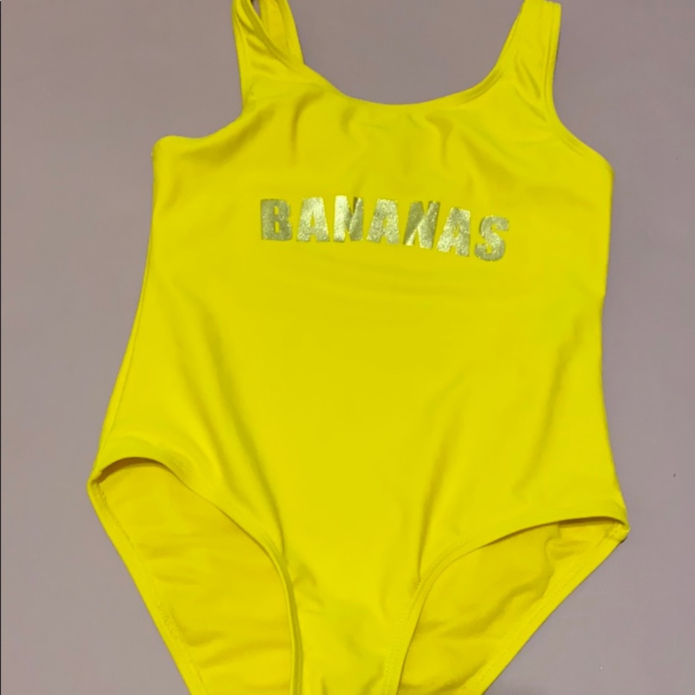 Yellow swimsuit